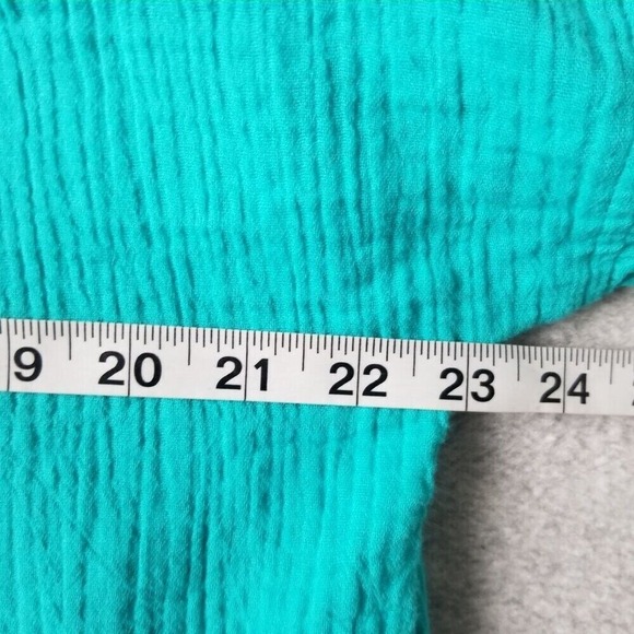 Soft Surroundings Large Kemia Gauze Pullover 1/2 Zip Hoodie Comfy Casual - Picture 8 of 9